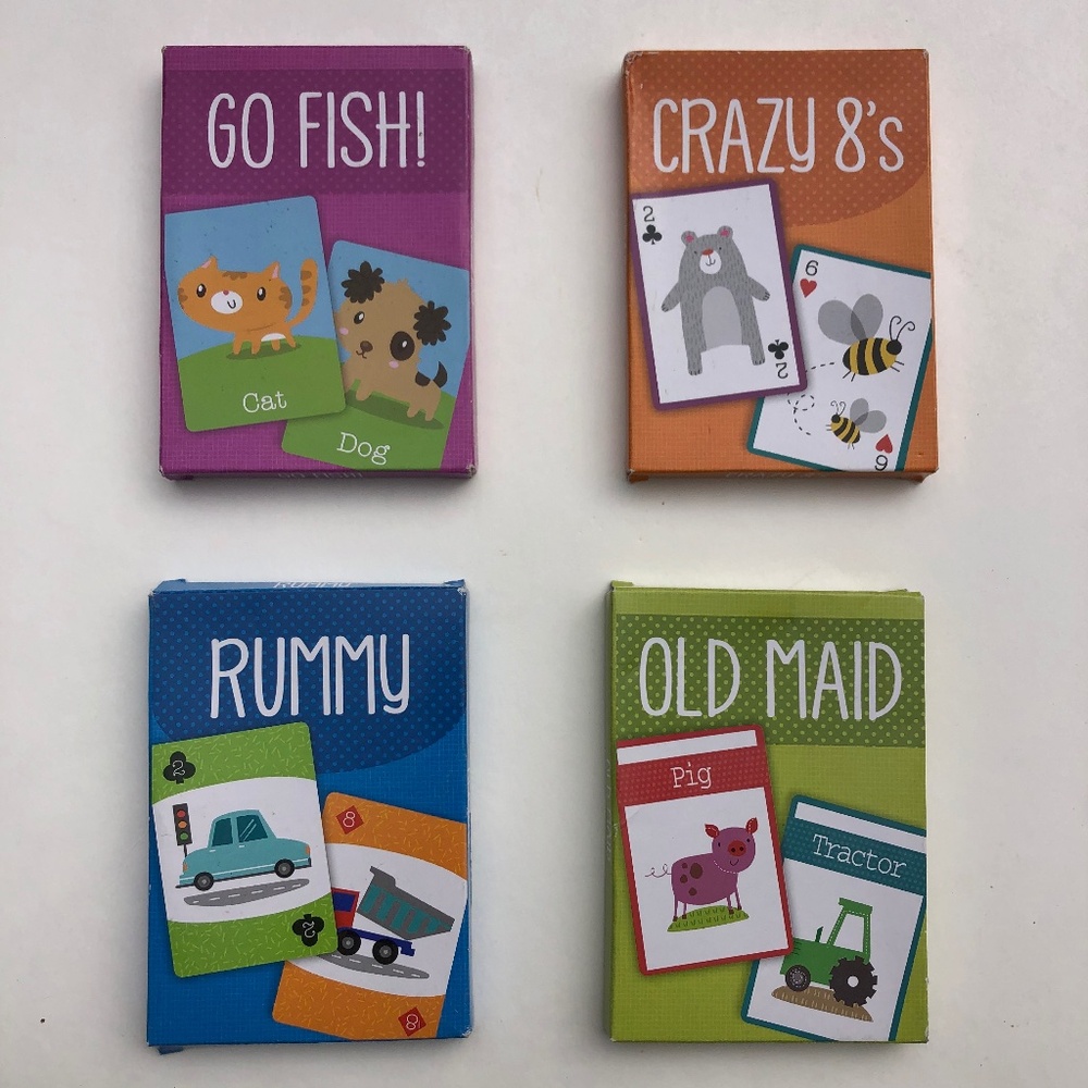 3/$10🌿 Children's Playing Cards - Rummy Go Fish Old Maid Crazy 8s